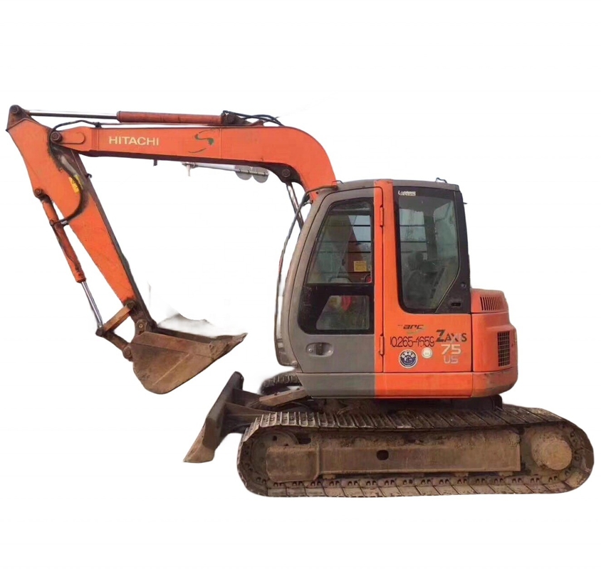 Αρχική Ιαπωνία 7T Excavator Hitachi zx75us zaxis75us Crawler Digger με EPA Motor