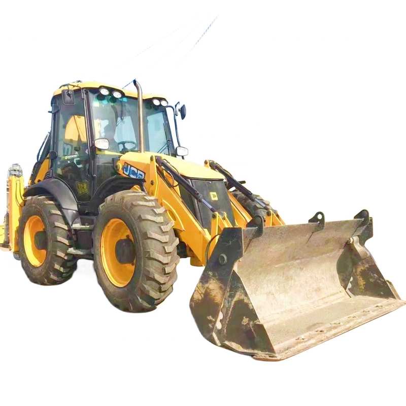 Jcb 4CX Χρησιμοποιούμενο φορτιστή ελκυστήρα 20ton Ιαπωνία Αρχικό φορτιστή χρώματος Κινήματος τύπου φορτιστή τροχών
