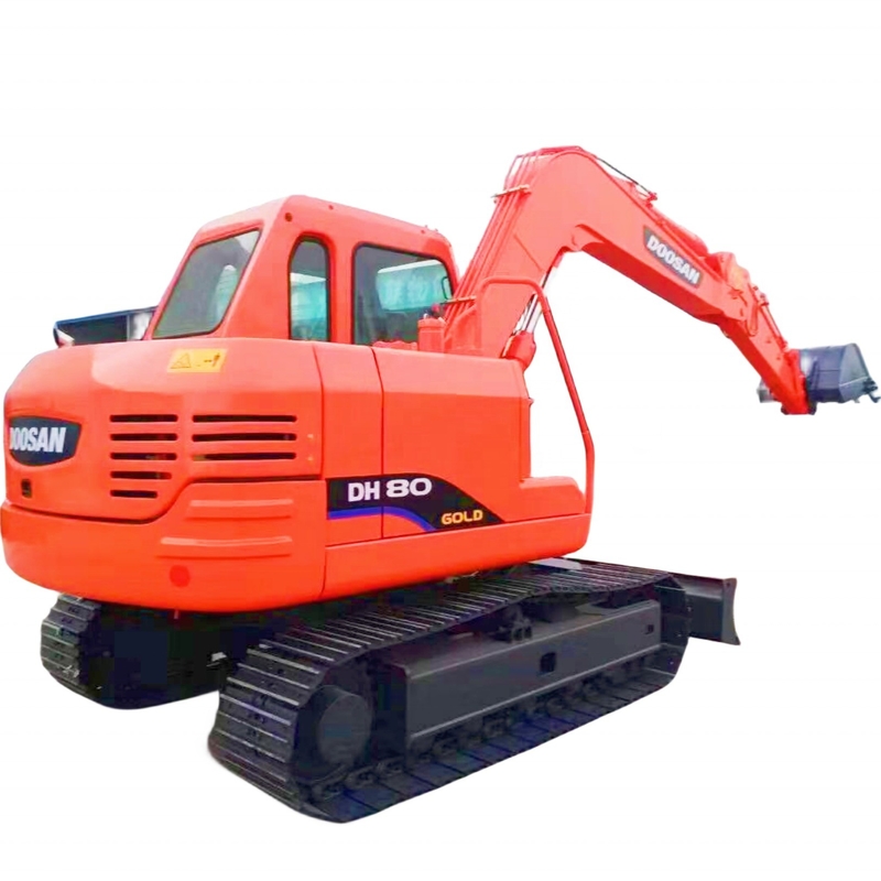 Χρησιμοποιούμενος εξορυκτής Doosan DH80 με αρχική μπογιά και υδραυλικό κύλινδρο Liyuan στην Ιαπωνία