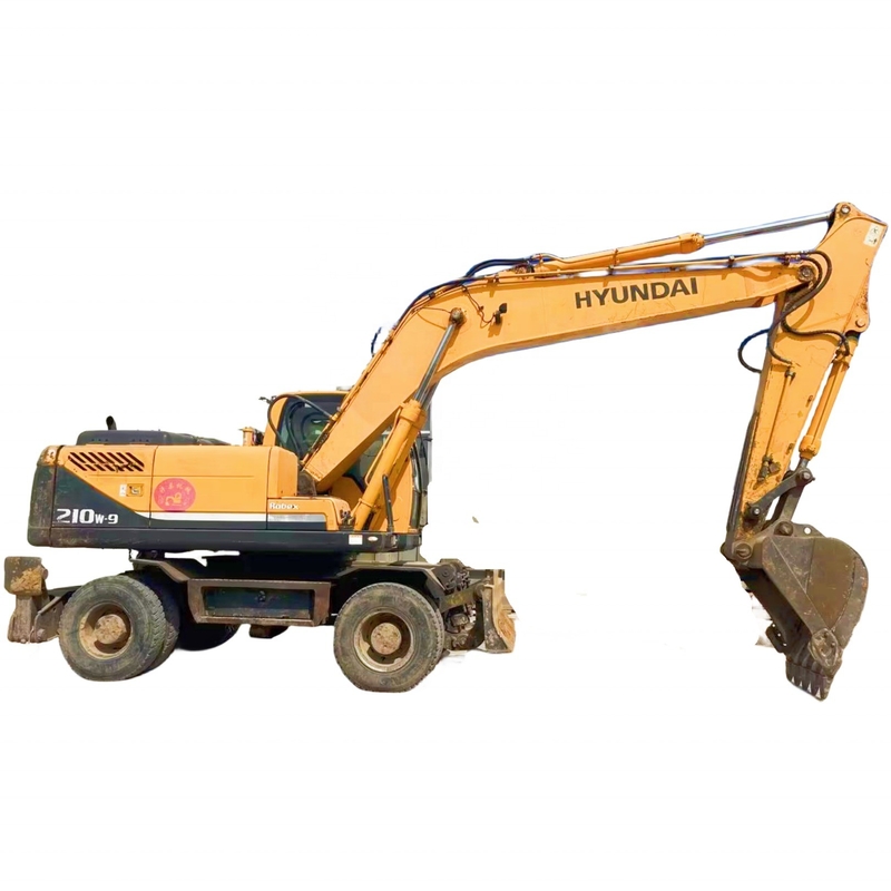 Αρχικό χρώμα Hyundai 210W-9 Εκσκαφέας 21000 kg Μονάδα βάρους Liyuan υδραυλική αντλία