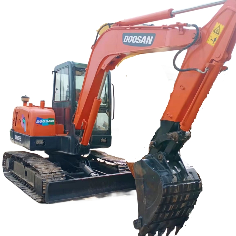 5.5 τόνων Doosan DH55 Crawler Excavator με πρωτότυπο κορεατικό κινητήρα και 0-2000 ώρες εργασίας