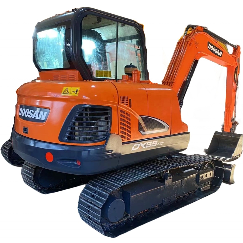 Χαμηλή κατανάλωση ενέργειας Doosan DX55 Εκσκαφέας για την κατασκευή 5.25TON λειτουργικό βάρος