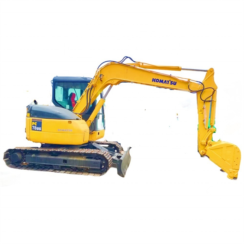 Χρησιμοποιήθηκε KOMATSU PC78US 7 τόνων μικρός υδραυλικός σκαφιστής σκαφιστής σε καλή κατάσταση