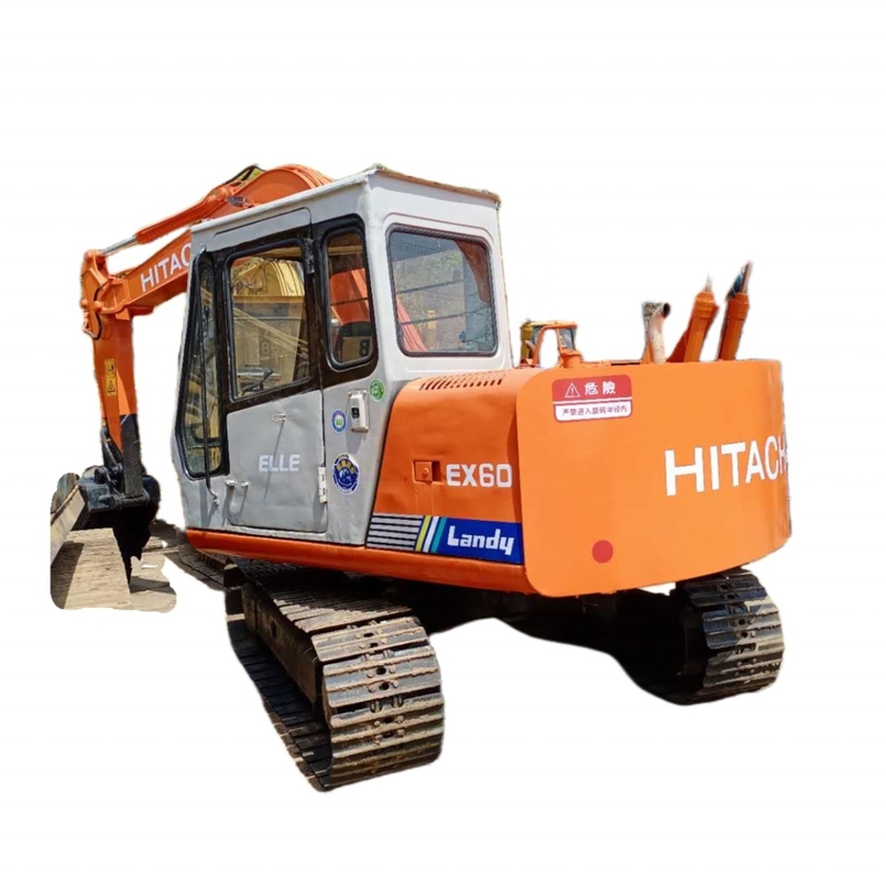 Κινητήρας Quancai HITACHI EX60 Εκσκαφέας 6 τόνων Crawler Digger με χωρητικότητα κουβάς 0,32m3