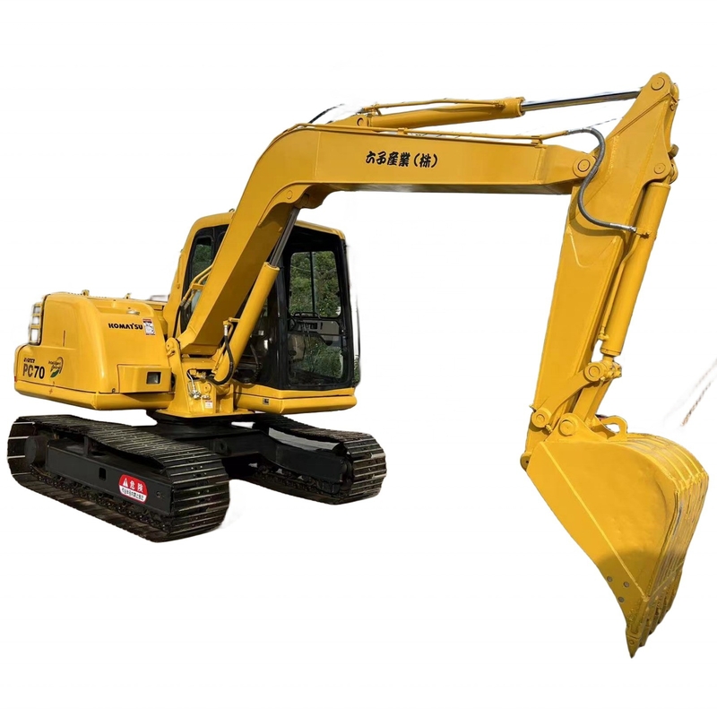 Κρόιλερ Χρησιμοποιήθηκε Komatsu PC70 Εκσκαφέας 7TON με αρχική μπογιά και άλλη υδραυλική βαλβίδα