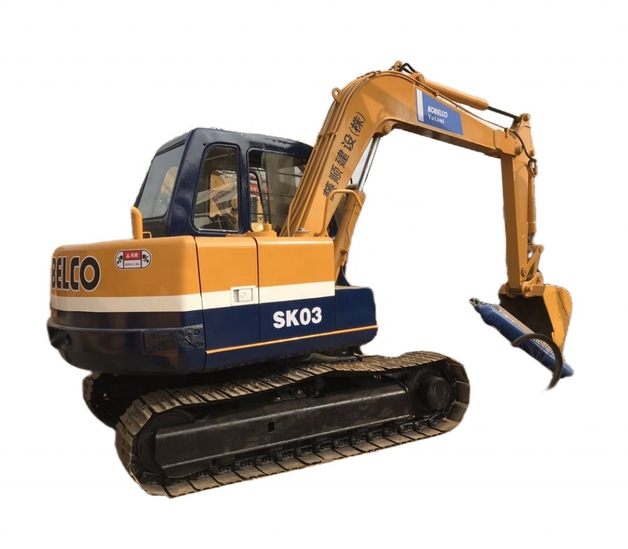 Αρχικό χρώμα Χρησιμοποιείται KOBELCO SK03 Εκσκαφέας με χαμηλές ώρες εργασίας στη Σαγκάη