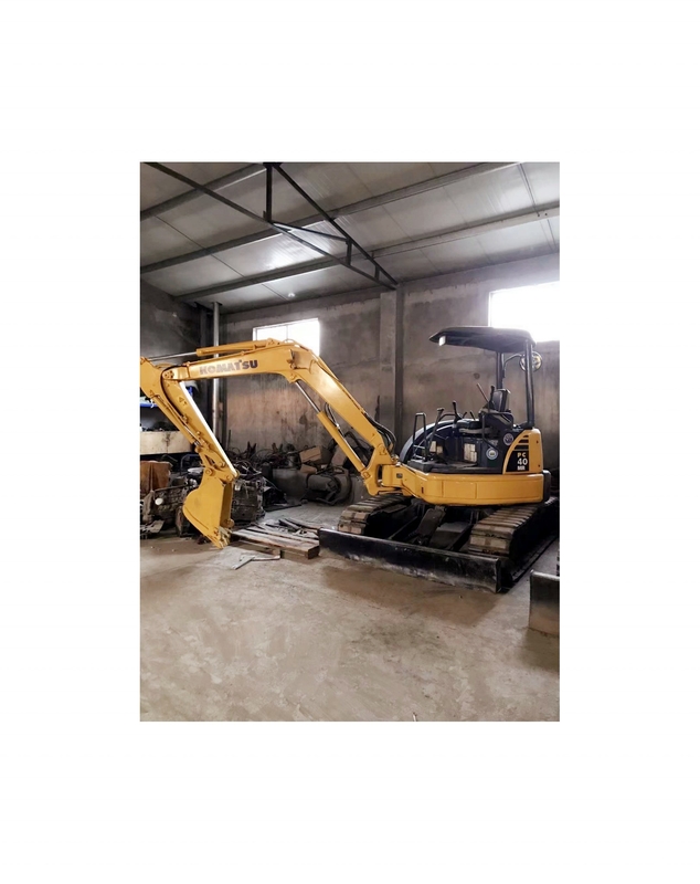 Λιγότερες ώρες εργασίας Χρησιμοποιείται Komatsu PC40 Εκσκαφέας για την κατασκευή Εκσκαφέας 4 τόνων Μηχανήματα