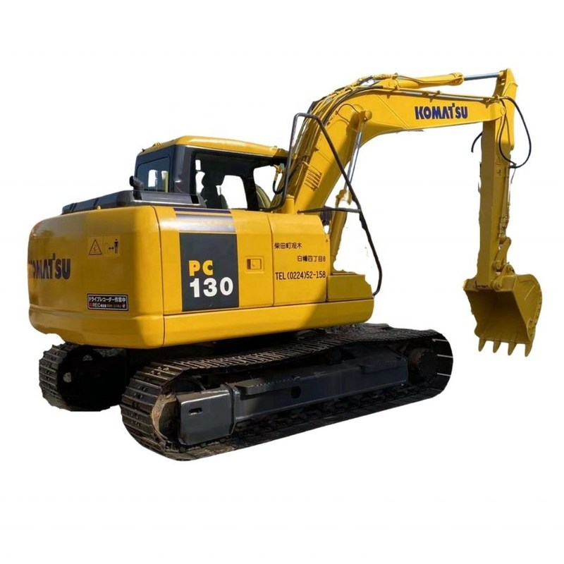 13 τόνους λειτουργικό βάρος Komatsu PC130 εξορυκτής εισαγόμενος από την Ιαπωνία στο στο Shanghai Yard