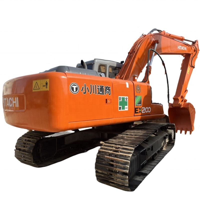 Χρησιμοποιούμενος εξορυκτής HITACHI EX200 Zaxis 120-6 με κινητήρα ISUZU και υδραυλική βαλβίδα Vickers