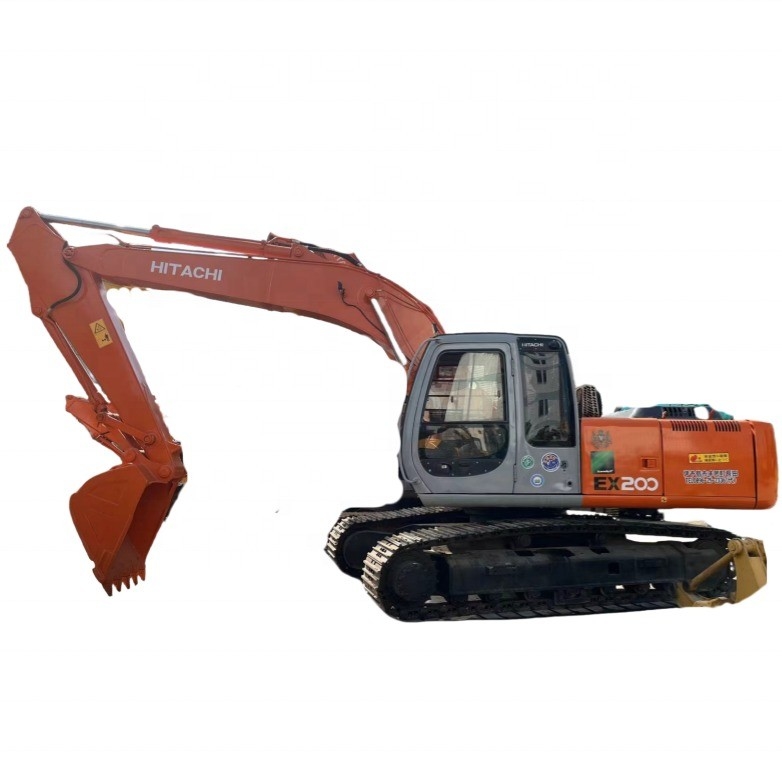 Χρησιμοποιούμενος εξορυκτής Hitachi EX200-3 σε καλή κατάσταση σε προσιτή τιμή με κόκκινο χρώμα
