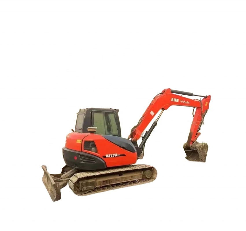 Χρησιμοποιούμενο σκάφος Kubota KX183-3 με κινητήρα Ιαπωνίας και υδραυλικό κύλινδρο Liyuan