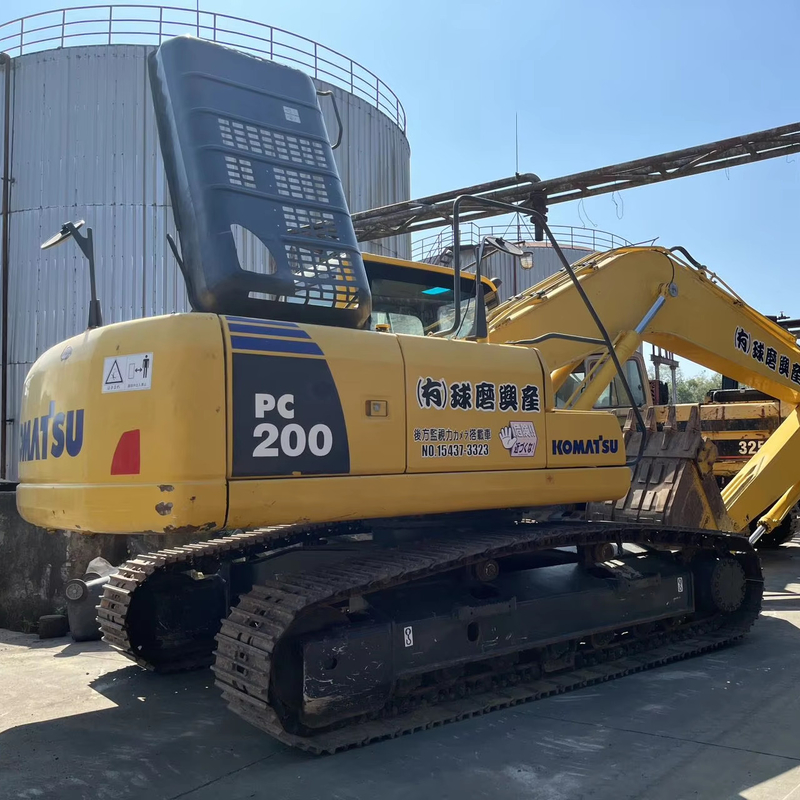 Έτος 2021 Χρησιμοποιούμενος εξορυκτής Komatsu PC200 εξορυκτής 20TON Crawler με πρωτότυπη μπογιά